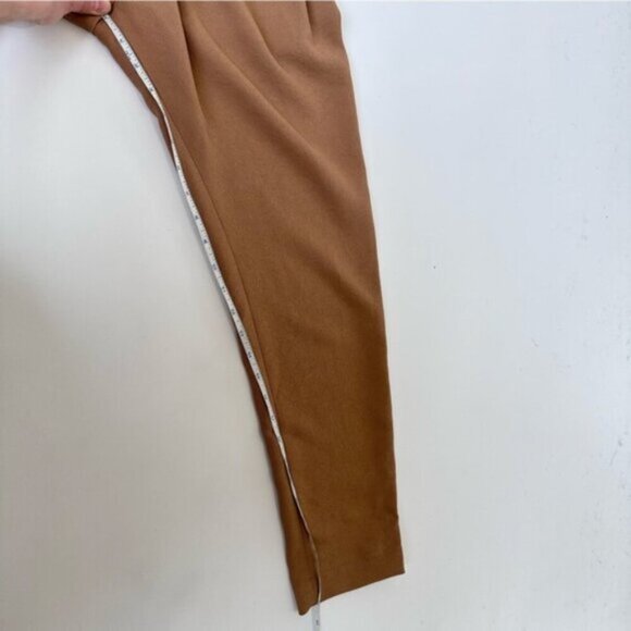 ARITIZIA Wilfred Messaux Crossover Pant Trousers in Camel Women's Size XS Flowy - Picture 13 of 16